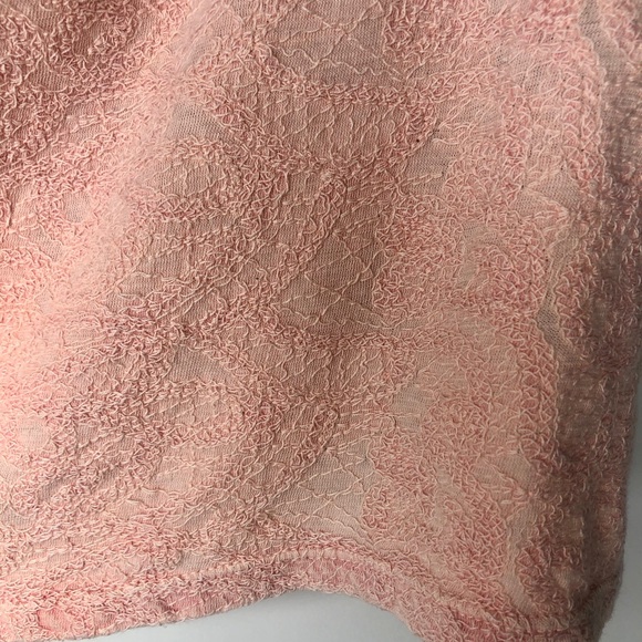 Free People top off shoulder embroidery pink small - Picture 7 of 7